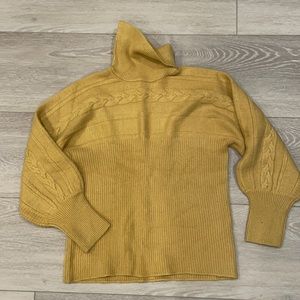 J. O. A. brand yellow turtleneck sweater